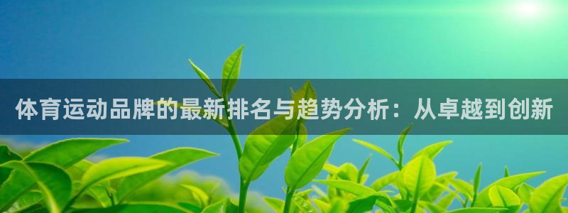 中欧体育kok：体育运动品牌的最新排名与趋势分析：从卓越到创新