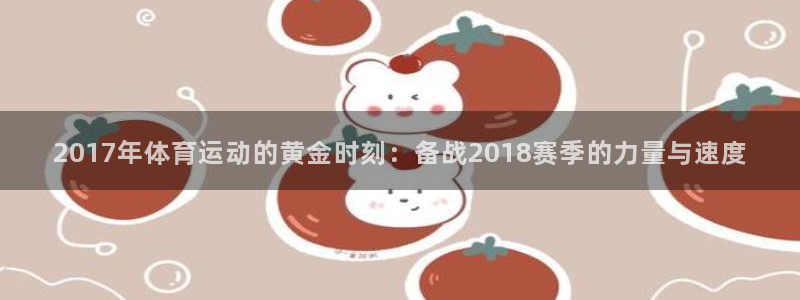 中欧体育平台：2017年体育运动的黄金时刻：备战2018赛季的力量与速度